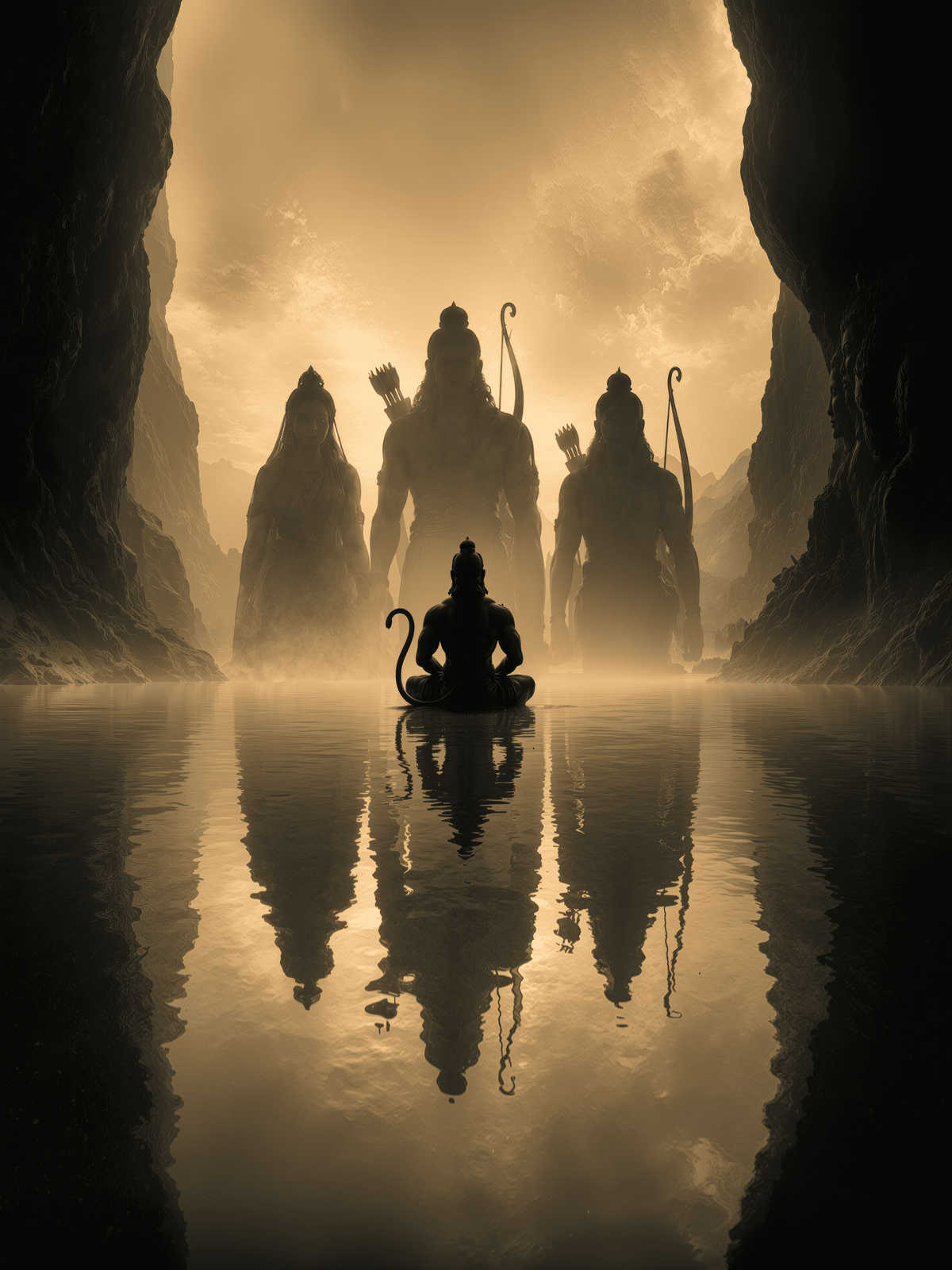 Hanuman Chalisa devotional background